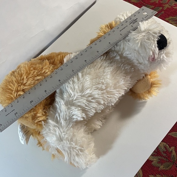 Fiesta White Tan Snuggly Soft Puppy Dog Plush - Picture 14 of 14